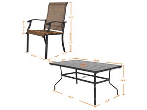 Juego de Mesa de Comedor de Hierro Fundido Resistente y Minimalista, Sillas de Jardín Cómodas para Patio, Hotel, Apartamento, Parque - Product Image 4