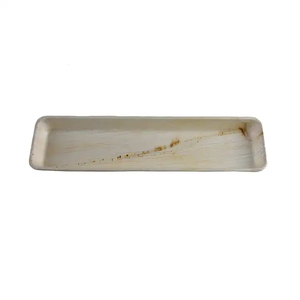 Platos de Sushi rectangulares biodegradables ecológicos, vajilla desechable de hoja de palma compostable para servir alimentos, eventos de Catering - Product Image 3