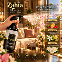 ZAHIA FLOWERS Semprotan Ruangan 500ml Desain Modern Aroma Bunga Premium untuk Rumah Aroma Buah Melati Mewah Buatan Turki