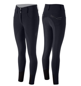 Pantalones de montar a caballo Shemax 2024 de alta calidad OEM, mallas superiores hechas en Pakistán/ropa de cintura alta, asiento de silicona completo para caballo - Product Image 2