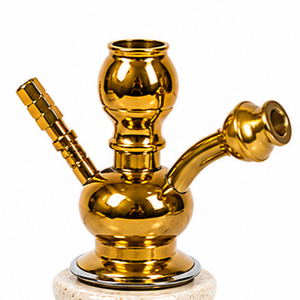 Farida Hookahs Egyptian Luxury Heavy Marble Balha Hookah with Lacquer Technique Stainless Down Stem 1 Hose for Shisha Smoking - Product Image 2