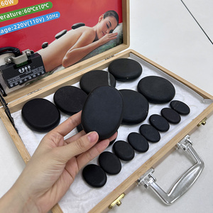 Ensemble de massage aux pierres chaudes HOONNI avec chauffe-pierres, 16 pièces, température constante, utilisation corporelle, kit de contrôle de la minuterie - Product Image 6