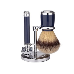Juego de herramientas de afeitado premium con brocha, portátil para uso doméstico, la mejor calidad para uso en hoteles y salones, con soporte superior. - Product Image 1