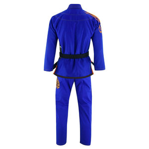 Premium niños y adultos Kimono Gi azul brasileño Jiu Jitsu ligero duradero y elegante uniforme de entrenamiento con cinturón blanco - Product Image 3