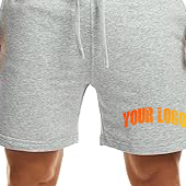 Premium Men's Custom Logo Jogger Shorts Quick Dry Workout Running Sweat Fleece Casual Solid Pattern Gym Wear with OEM Service - Product Image 4