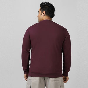 เสื้อสเวตเตอร์ผ้าฟลีซสำหรับผู้ชายคอกลมแขนยาวผ้าคอตตอนพิมพ์ลายปักสีสำหรับฤดูหนาวสไตล์เกาหลี - Product Image 3