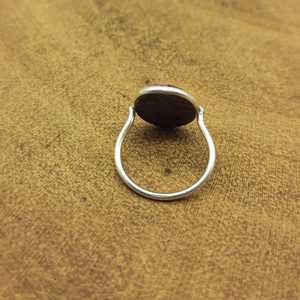 Dainty 925 Sterling Silver Bohemian Jewelry Ring Purple Mohave Turquoise Gemstone Bezel Setting Pearl Lightweight Wedding Party - Product Image 3