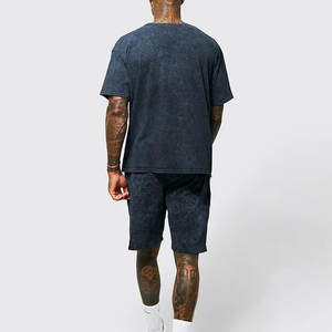 T-shirts délavés à l'acide pour hommes de haute qualité Nouveau design Meilleure vente Style formel Polyester/coton Tissu Offre Spéciale - Product Image 3