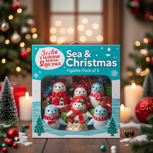 Figurines de Noël Lion de mer - Lot de 5 - Product Image 3