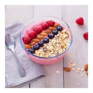 Glass Food Storage Container 2Lt With <b>Green</b> Airtight Lid <b>Microwave</b> Safe Dishwasher Safe Refrigerator Freezer Use - Product Image 2