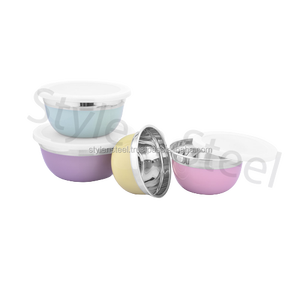 Mélange de bols colorés de grande taille, ensemble de 3 pièces pour la cuisine, bols à bas prix, acheter de l'acier inoxydable de haute qualité - Product Image 3