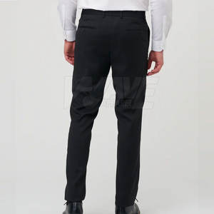 Pantalons habillés en toile décontractés pour hommes de haute qualité, légers, coupe droite, avec logo personnalisé pour une utilisation en extérieur, prix de vente supérieur - Product Image 2