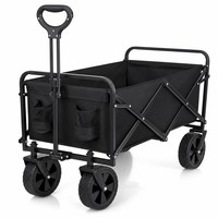 Chariot utilitaire robuste en métal pliable avec roues de 5 pouces pour le déménagement d'appartements