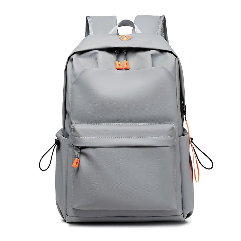 Tas punggung Laptop pria dan wanita, ransel tas berpergian ringan kapasitas besar Logo kustom
