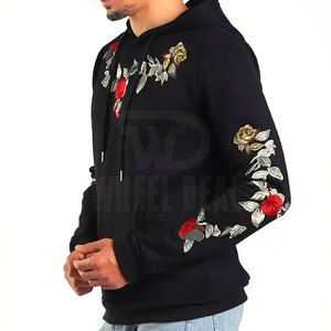เสื้อฮู้ดสำหรับผู้ชายเสื้อฮู้ดปักลายทำจากวัสดุทนทาน - Product Image 2