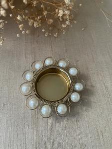 Diwali Deepawali Tea-light <b>Candles</b> Holder Metal <b>Crystals</b> Diyas Diva Deeya for Gifting Home Decor House-Warming Dholki - Product Image 5