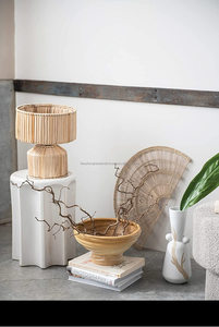 Décoration de noël, Plaque murale ronde en jonc de mer, assiette murale de Style Boho pour la décoration de la maison tissée - Product Image 5