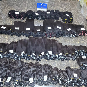 Extensiones de Cabello Humano Remy Virgen de Alta Calidad, Doble Trama, Trama Invisible, Origen Vietnam, Cabello Liso, Disponible en Todos los Colores - Product Image 1