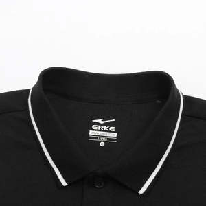 Polo ERKE para Hombre, Corte Slim Fit, Color Negro, 100% Poliéster con Tela Oxford, Transpirable, Diseño Bordado, Alta Calidad - Product Image 3
