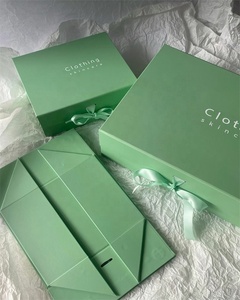 Thiết kế <span class=keywords><strong>s</strong></span>áng tạo của tùy chỉnh quần áo/giày/Áo ngực/Đồ lót bao bì hộp 1400gsm tông gấp hộp tiết kiệm chi phí vận chuyển - Product Image 4