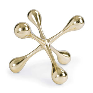 Plus grande qualité en aluminium métal poire forme de fruit argent fini sculpture salon et chambre décoration de table - Product Image 2