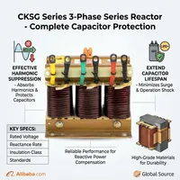 Reactor Trifásico Industrial, Reactor de Filtro Armónico para Sistema de Corrección del Factor de Potencia de Baja Tensión
