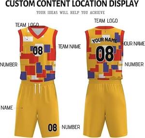 Maillot de basket-ball léger pour homme, à séchage rapide, respirant, en maille, vêtements de sport pour l'entraînement, design personnalisé par sublimation - Product Image 6
