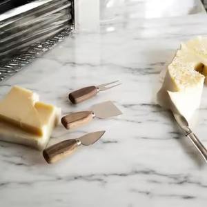 Juego de Cuchillos para Queso con Mangos de Latón y Hojas de Acero, Juego de Cuchillos para Queso de Lujo, Accesorios para Mesa - Product Image 4