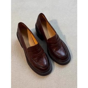 Nouvelles chaussures Mary Jane de style français printemps-été, ballerines rétro britanniques à semelle épaisse en cuir, chaussures à talons hauts élégantes et cool - Product Image 3