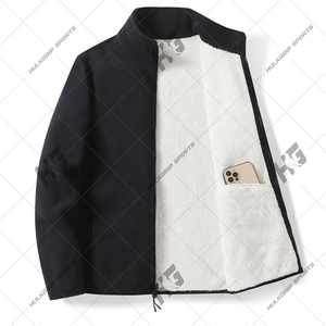 Veste polaire unisexe 2026 avec doublure en sherpa, veste d'hiver chaude à fermeture éclair intégrale, vente en gros de vestes pour hommes et femmes - Product Image 4