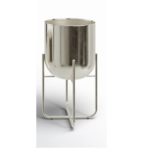 Maceta de acero galvanizado con acabado Vintage con asa, artículos de jardín, soporte de almacenamiento de cubo de maceta Vintage a precios bajos - Product Image 2