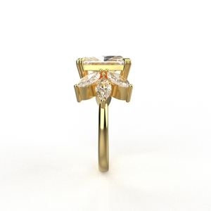 เครื่องประดับ avarta 14K Gold 5กะรัต Moissanite cocktail RING - Product Image 6