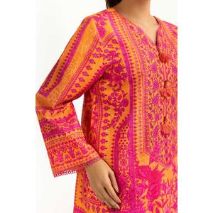 IUSTKSD-1197สูทพิมพ์ลายโบฮีเมียนสีกากี3ชิ้นเสื้อแขนสามส่วนไม่มีปกสำหรับฤดูใบไม้ผลิ/ฤดูร้อนจำนวน2ชิ้น - Product Image 6