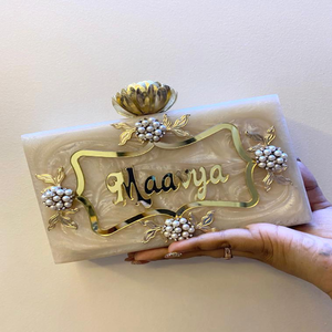 Bolso de mano de resina epoxi con patrón de mármol para mujer, Mini bolsos, precio de fábrica al por mayor, bolsos de mano para mujer - Product Image 3