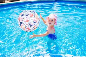 Inflatable Beach Ball Swimming Pool Toys Colorful Beach Ball Water Toys