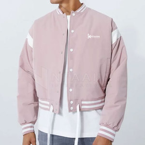 Men's Plus Size High Quality <b>Canvas</b> <b>Jacket</b> Stand Collar Letterman Style Winter Outdoor Use Customizable Color Logo-Wholesale - Product Image 1