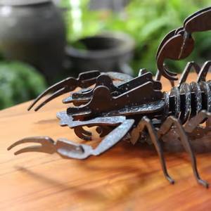 Películas de metal decorativas de lujo para el hogar, decoración de pared de fotos al por mayor para el interior del hogar, escorpión, fabricante de Vietnam - Product Image 4