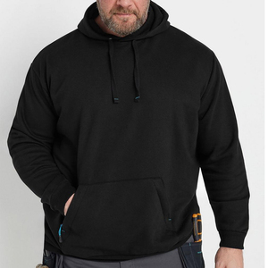 Sweats à capuche personnalisés pour hommes Impression bouffante Streetwear Épaule tombante Pull en coton lourd Sweatshirts à capuche pour hommes - Product Image 3