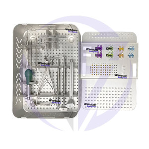 Rapid Titanium TTA Cage Veterinary Wenquar Tibial Tuberosity Advancement Cirugía Implantes e instrumentos Set para perros - Product Image 2