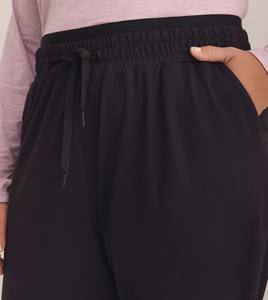 Pantalones de Jogger informales de talla grande para mujer Cintura elástica Logotipo personalizado Ropa de gimnasio Cintura media OEM ODM Directo de fábrica al por mayor de gran tamaño - Product Image 2