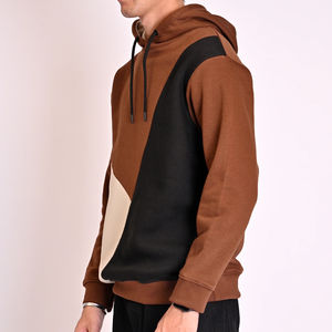 Sweat à capuche 100% coton de haute qualité pour hommes, logo personnalisé, multicolore, respirant, vêtements d'hiver, col à capuche, motif solide, service OEM - Product Image 3