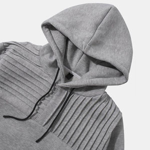 Sweat à capuche double couche d'été en éponge française de haute qualité Logo personnalisé uni Poids lourd - Product Image 2