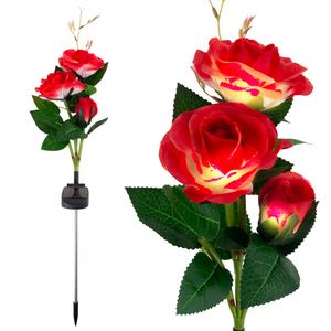 Lámparas Solares de Jardín LED con Forma de Rosa, Flores Artificiales - Product Image 1