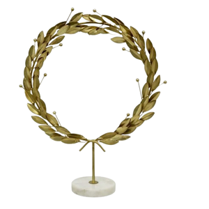 Acentos decorativos de Metal hechos a mano, decoración de mesa de hoja dorada, diseño personalizado de fábrica para el hogar, sala de estar, mesa de comedor, el mejor regalo - Product Image 4