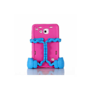 Housse en silicone rose foncé Netzy pour tablette Galaxy Tab 3 Lite 7.0 T110 Eva Boxer, certifiée ROHS, compatible avec les iPad - Product Image 1