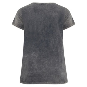 T-shirts pour femmes en toile éponge épaisse de haute qualité 340gsm 100% coton solide unisexe surdimensionné Vintage bouffée impression personnalisée - Product Image 2