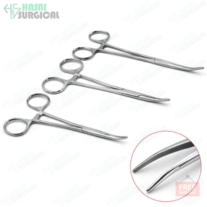 Pinzas Hemostáticas Kelly de Alta Calidad, Grado A+, Precisión, con Bloqueo, Acero Inoxidable, Manuales, Aprobadas por CE e ISO, Clase I - Product Image 3