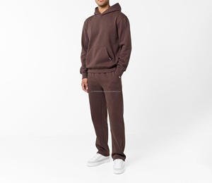 Survêtement unisexe sur mesure, respirant, lourd, taille hiver, pantalon empilé, fabricant de survêtements, survêtement délavé à l'acide pour hommes - Product Image 1