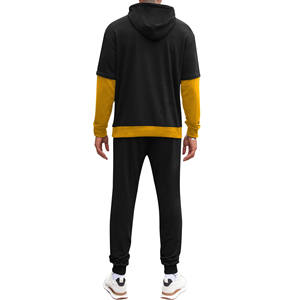 Streetwear personnalisé Ensemble 2 pièces en coton et polyester épais Ensembles de jogging Combinaisons de survêtement à jambe droite Pantalons de survêtement à capuche Survêtements - Product Image 4