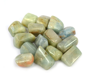 Pierre de tumbling aigue-marine en cristal naturel Offre Spéciale en vrac, originale et naturelle par alif Crystal et agate - Product Image 1